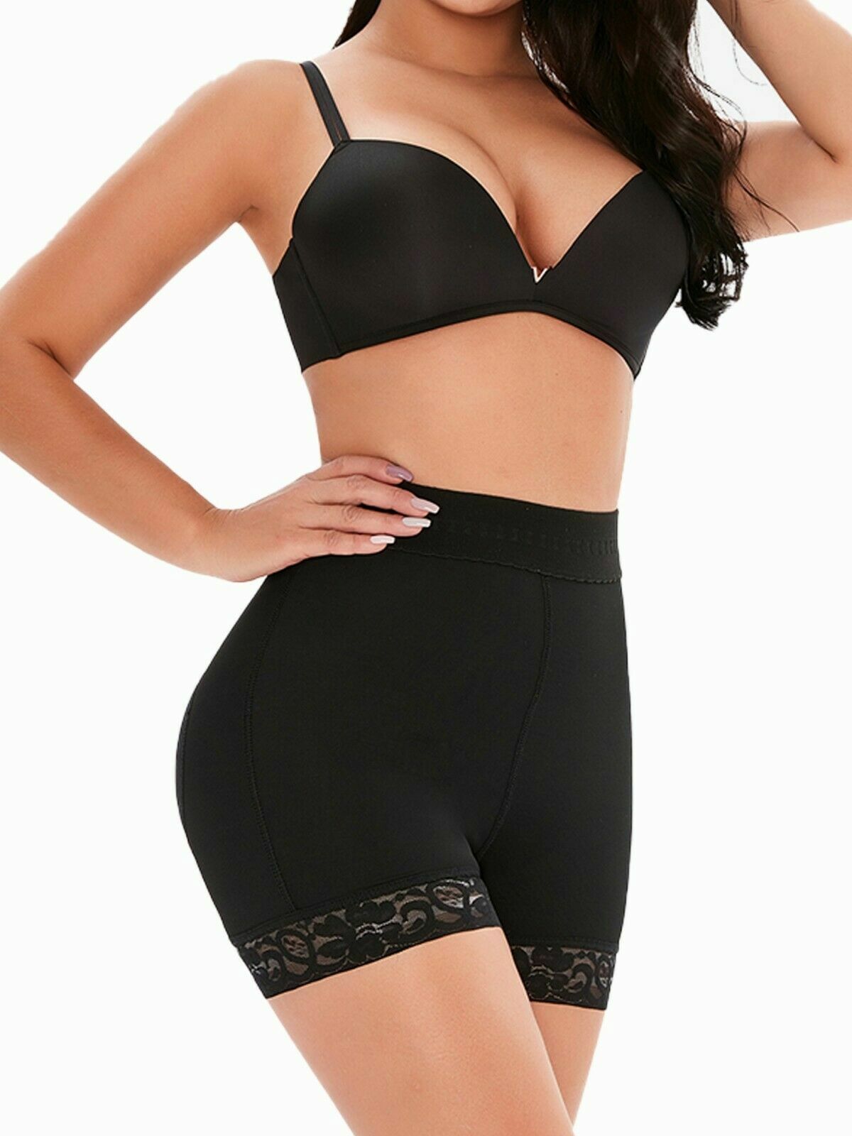 New Style Lace High Waisted Tummy Control Pants Body Shaper Booty Lifting Shorts
