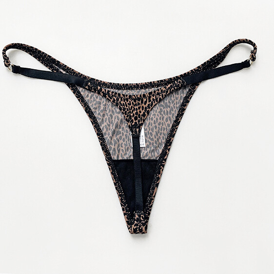 Sexy Womens High Cut Thong Panties G string Bikinis Low Rise Underwear Lingeries