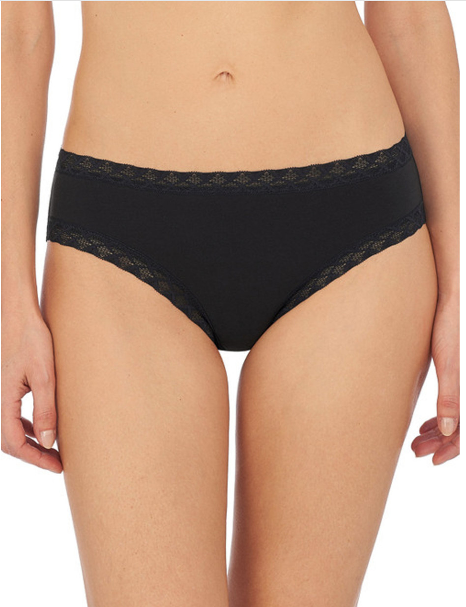 Natori Bliss Girl Pima Cotton Brief Panty (156058) Black