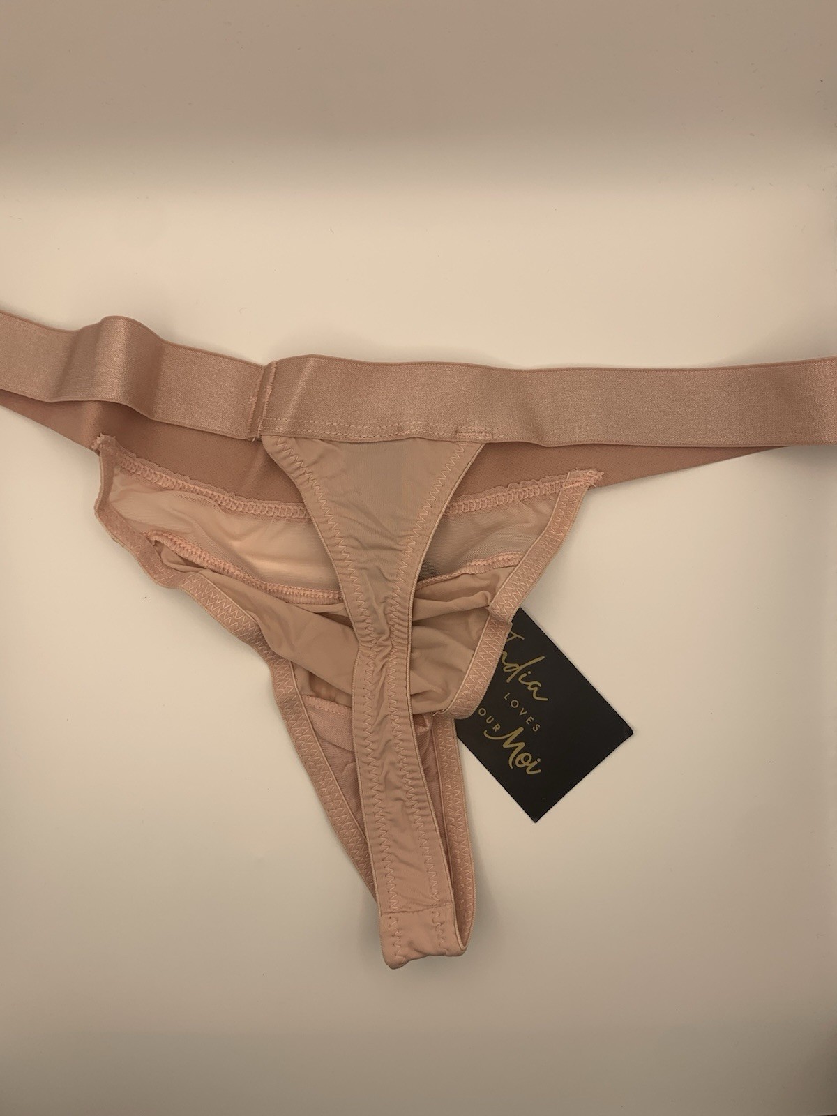 Pour Moi Cosmetic Pink India High Leg Thong 10 BNWT Freepost