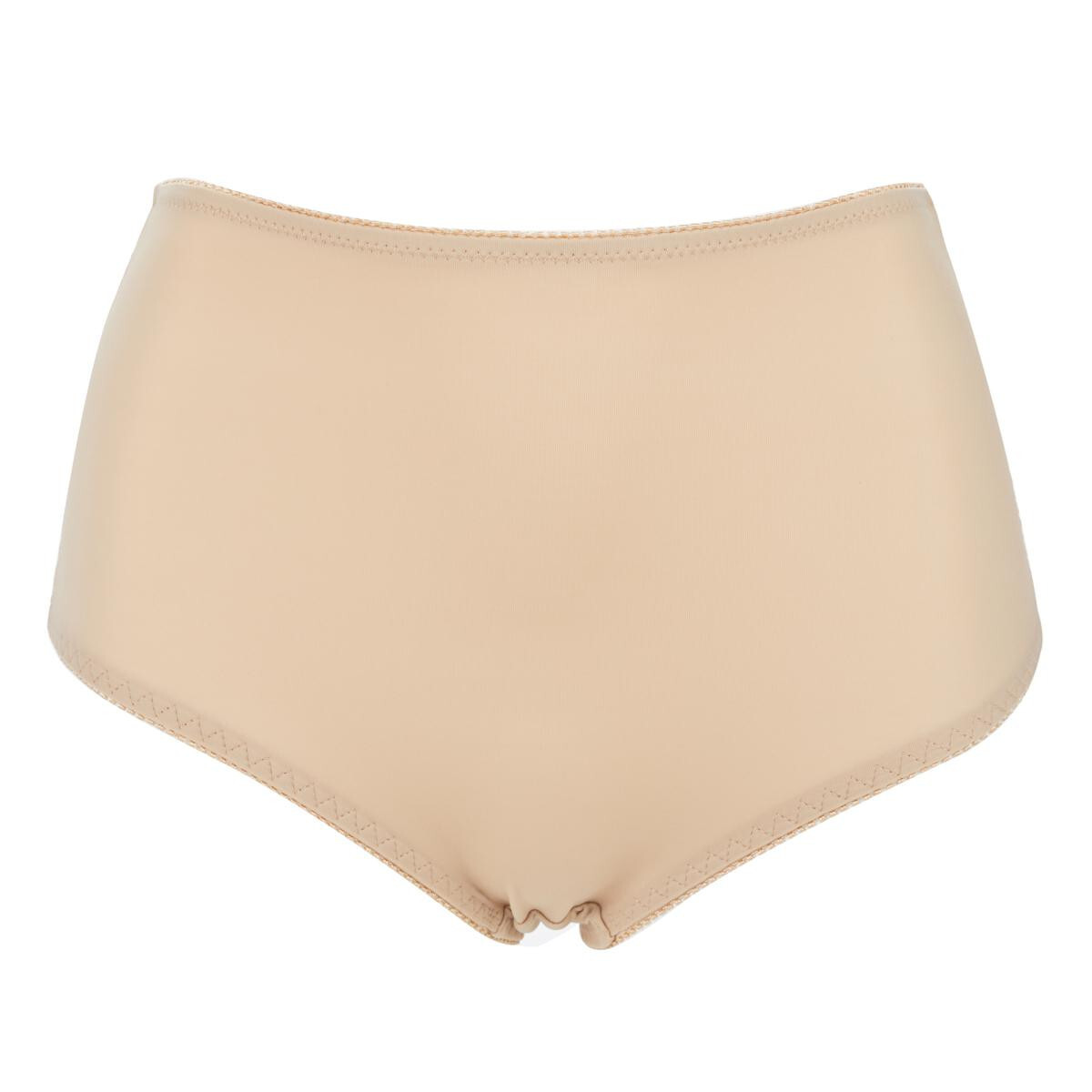 Rhonda Shear Womens Pack of 2 Lace Inset Brief in Beige and Black Size L 764476