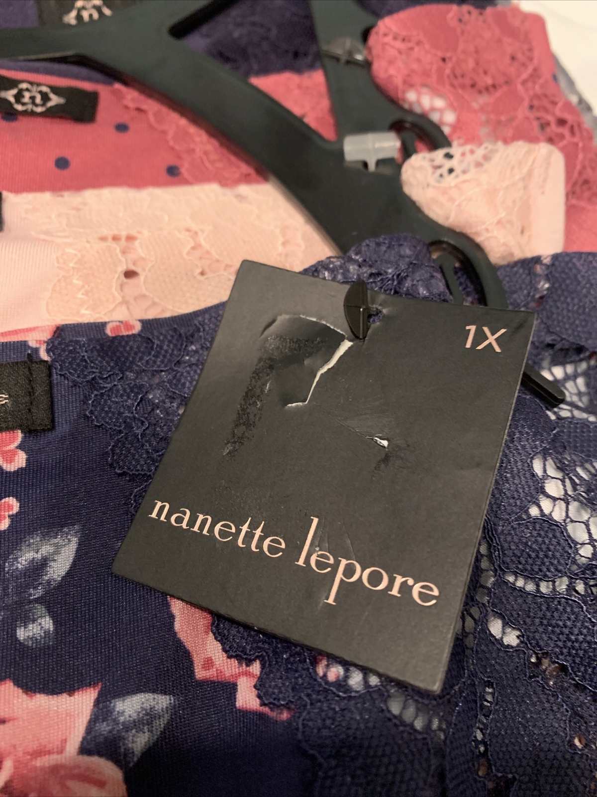 Nanette Lepore 5 Pack Seamless Knit Panties Set Plus Size 1X Floral Underwear