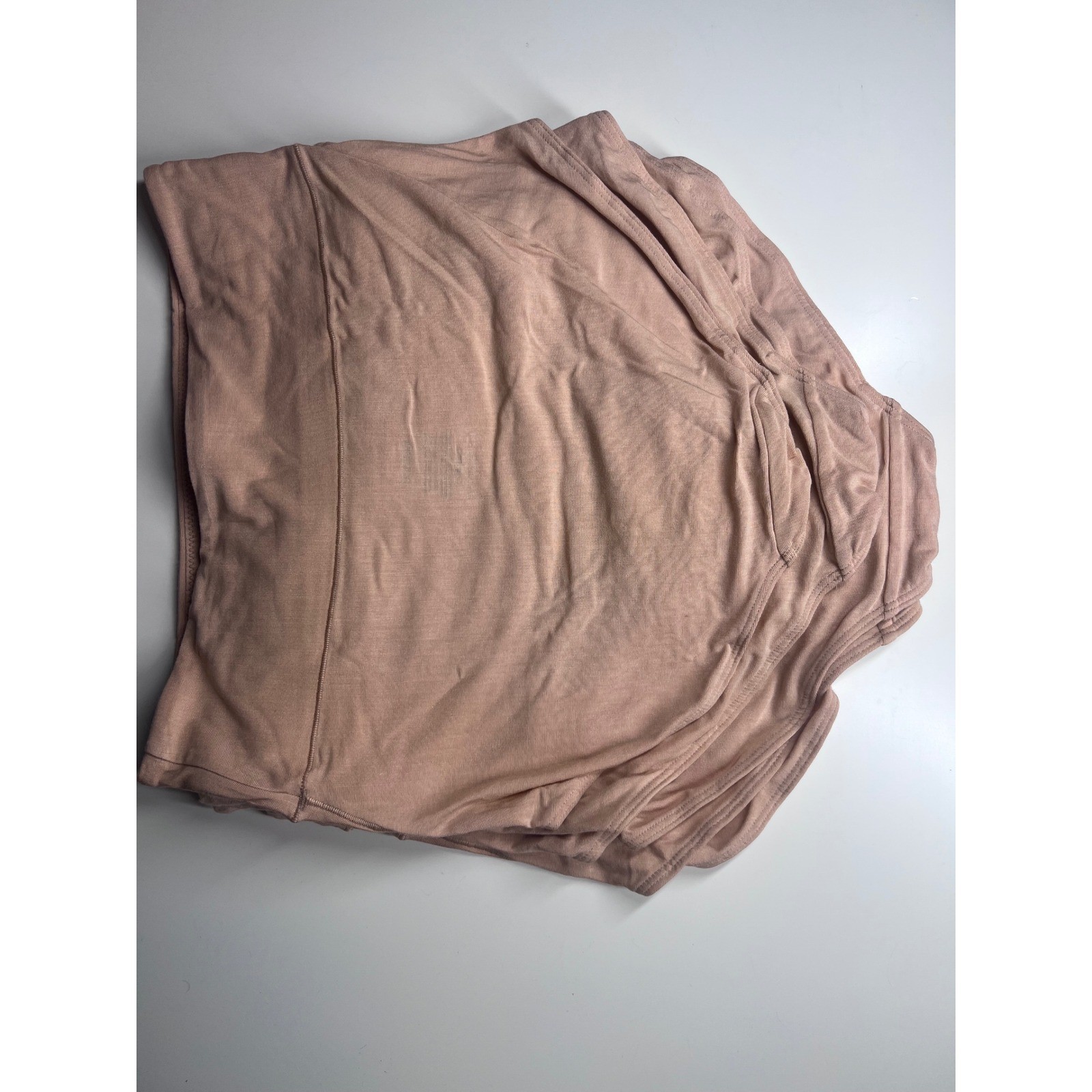 Quince Women Micro Modal High Waisted Brief Underwear Tan Nude 6 Pack Size S NWT