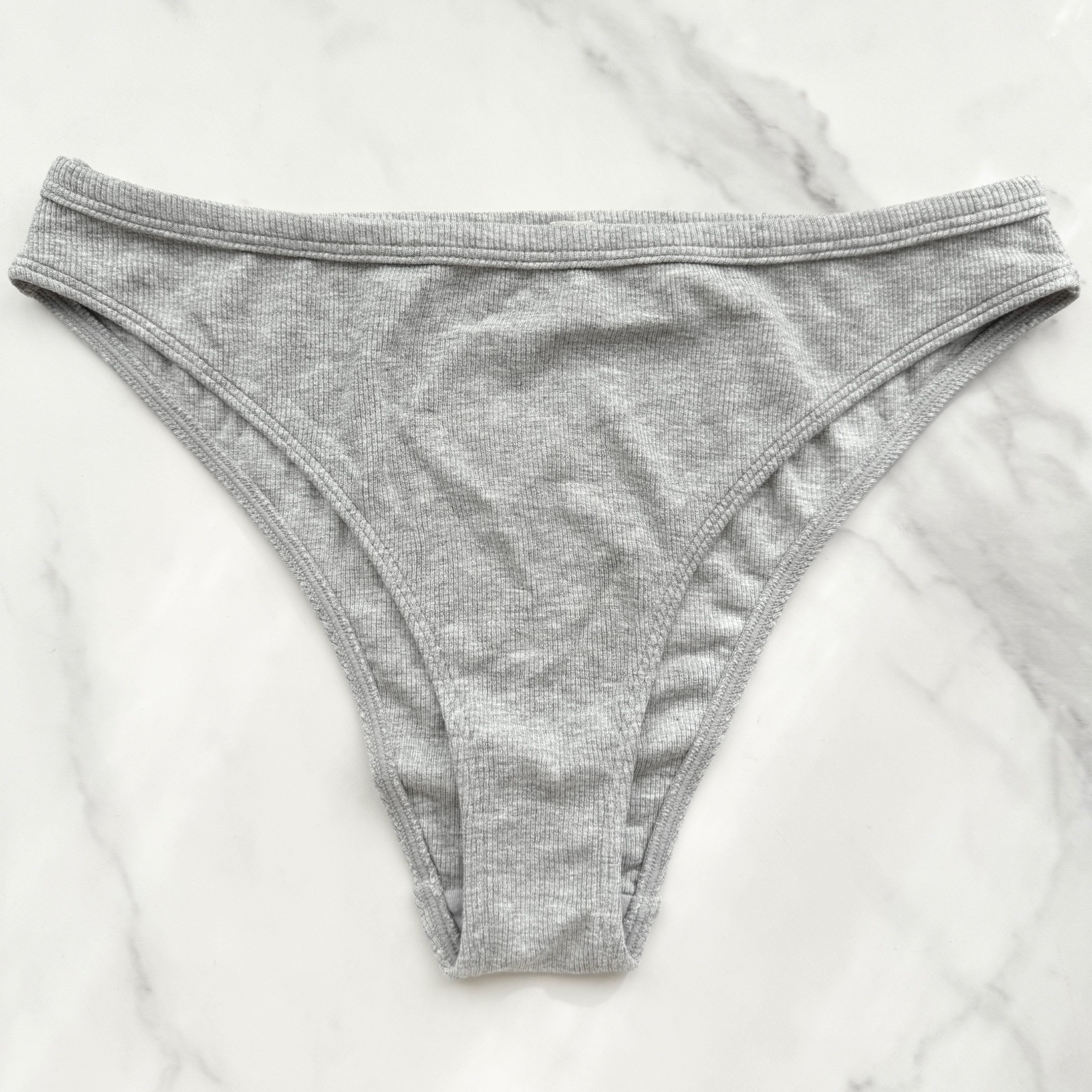 Anthropologie LyreBird Knit Brief Panty Heather Grey SZ S/M/L/XL