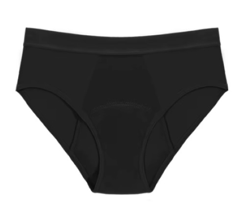 3 Pack Bamboo Menstrual Panties Women, Leak-Proof , Medium Flow, Bikini Briefs