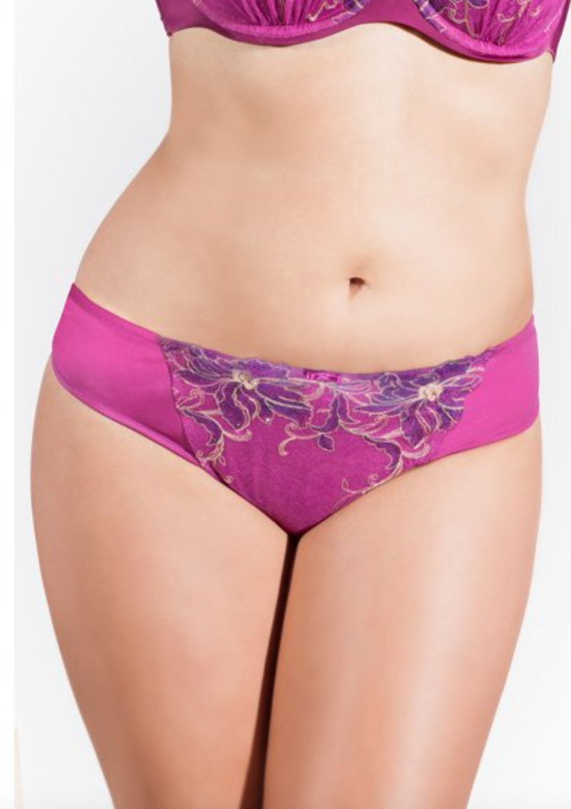 New Curvy Couture Exotic Floral Embroidery Tanga 1111 Size 22/24
