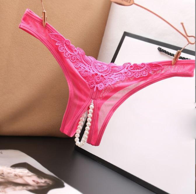 Women’s Lace Panties Crotchless Underwear Thongs Lingerie G-string Floral Briefs