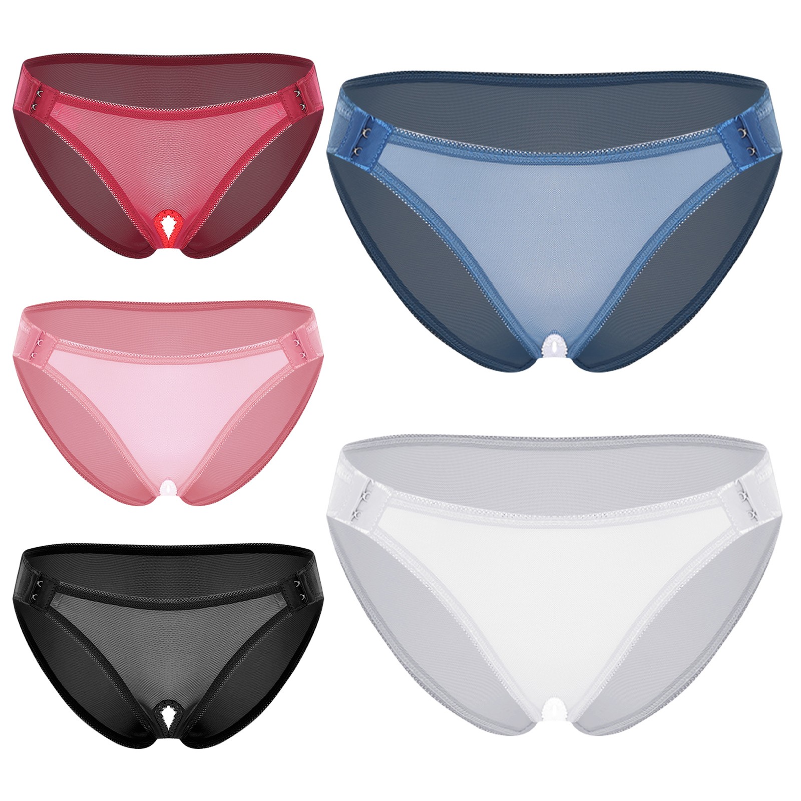 Womens Sheer Adult Panties Lace Underwear Rave Briefs Club Lingerie Ladies Open