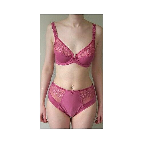 Pasturnette Pink SATISFACTION High Rise Thongboy Embroidered Mesh Front Panels