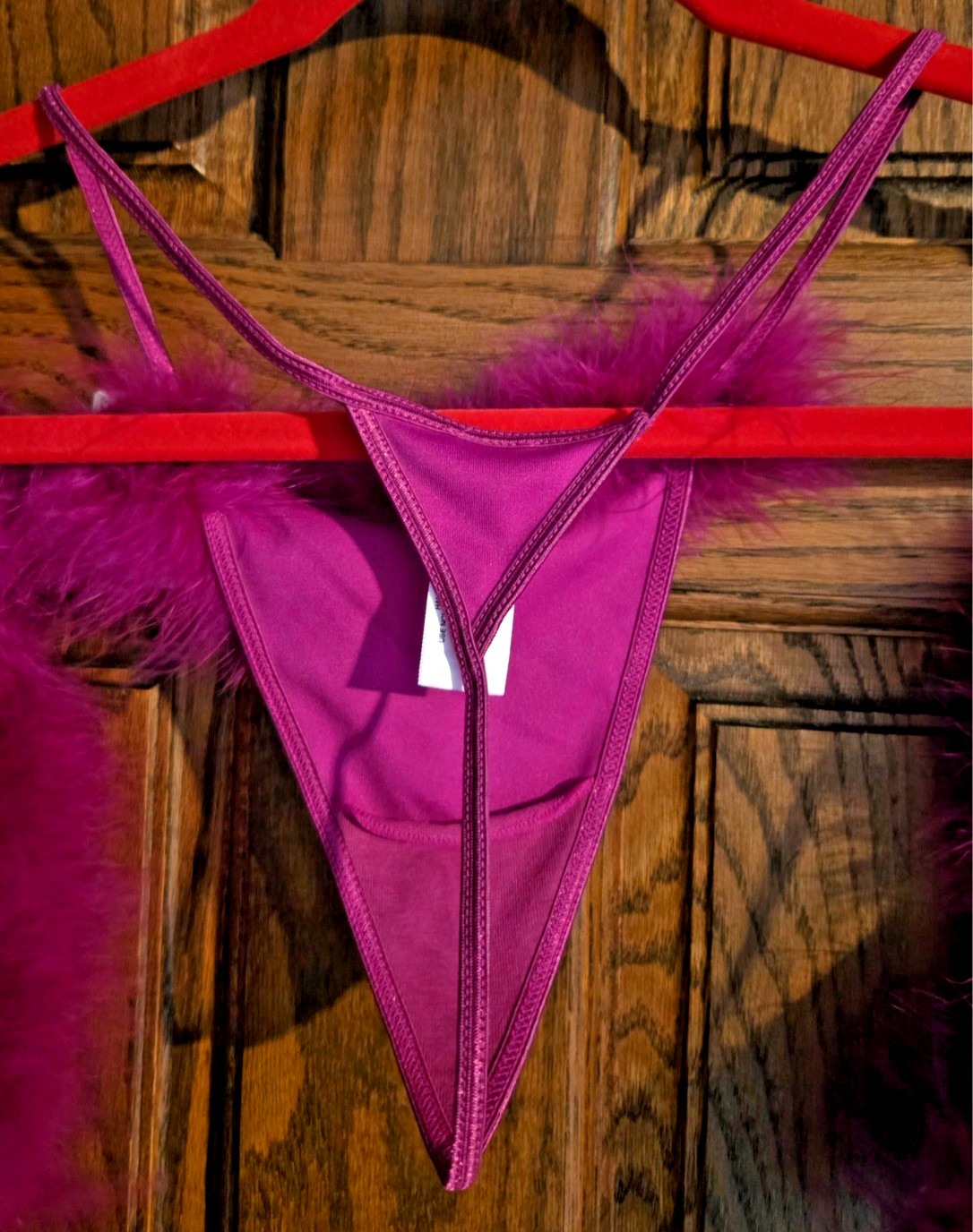 3 Pack Women’s Feathers❤ Thong Panty Small Sz 5 Dark Rose Pink New with Tag Sexy