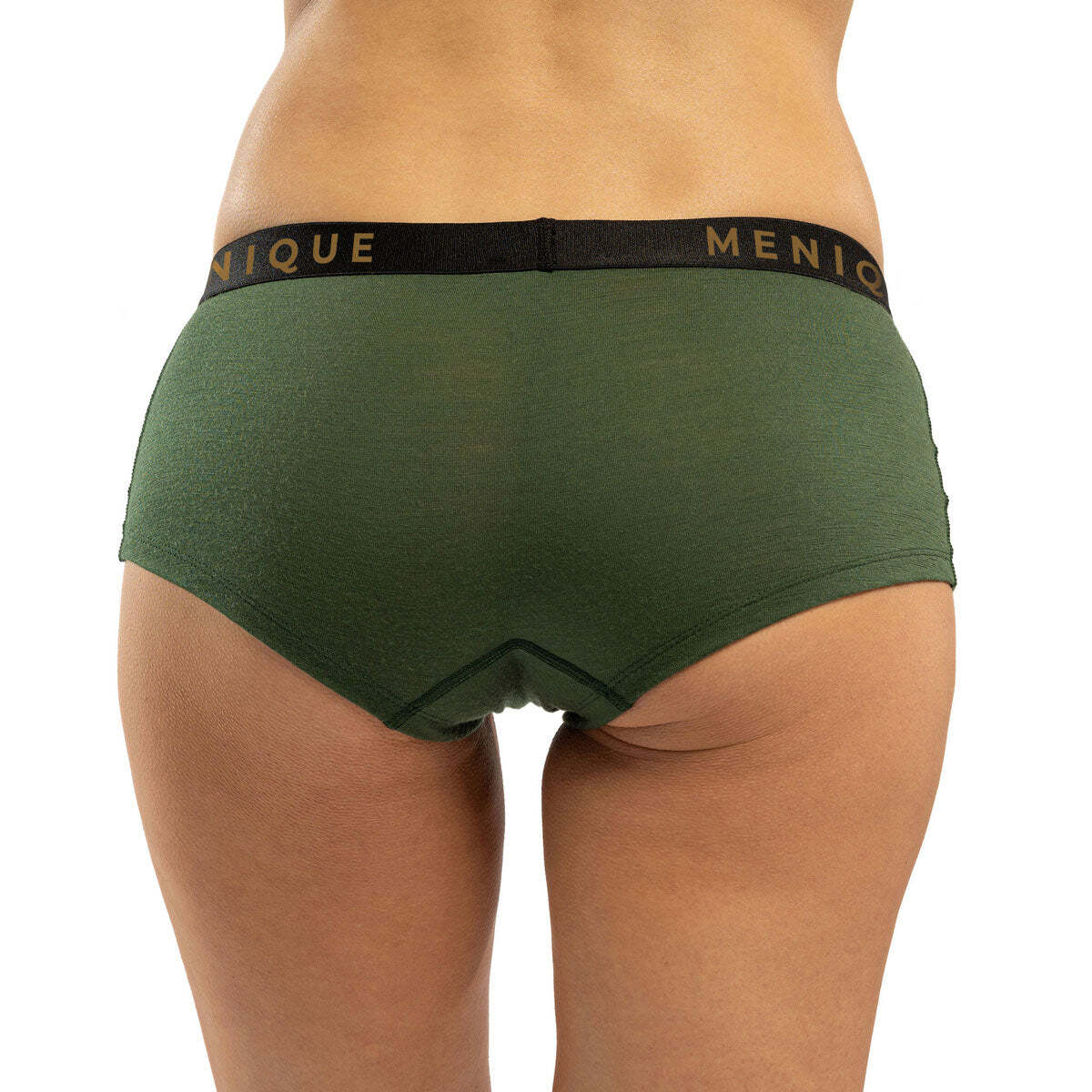 Breathable Women Boyshorts * 100% Merino Wool 160 Underwear Panties * Dark green