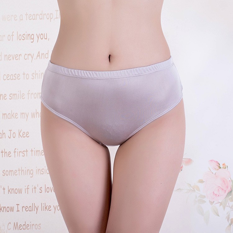 one Luxury Women’s Knitted Mulberry Silk Briefs Real Silk Panties breathable new