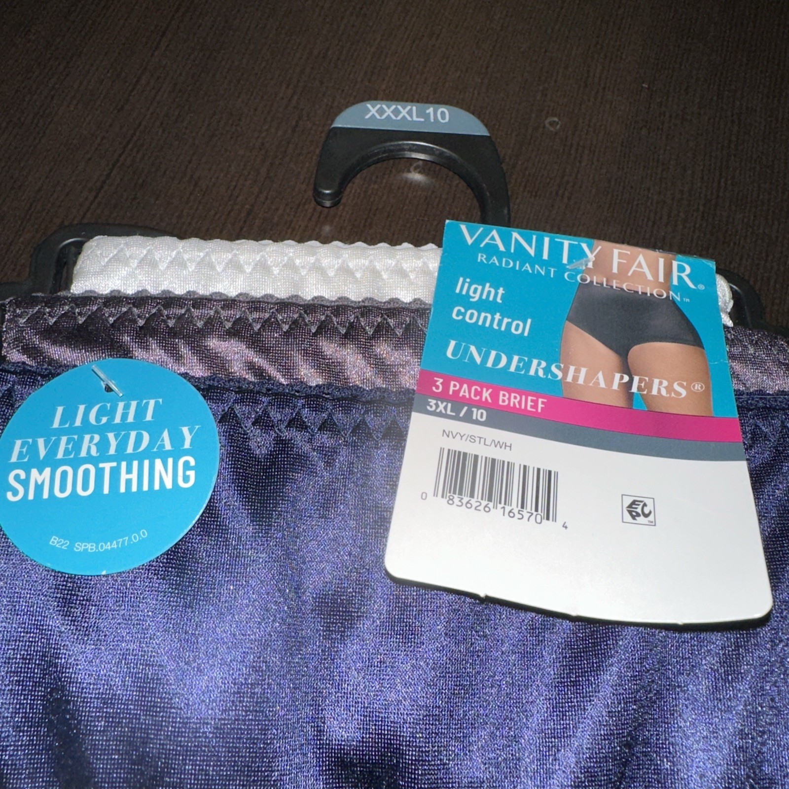 Vanity Fair Radiant Undershapers Brief Underwear 3 Pair Nylon Women 3XL/10