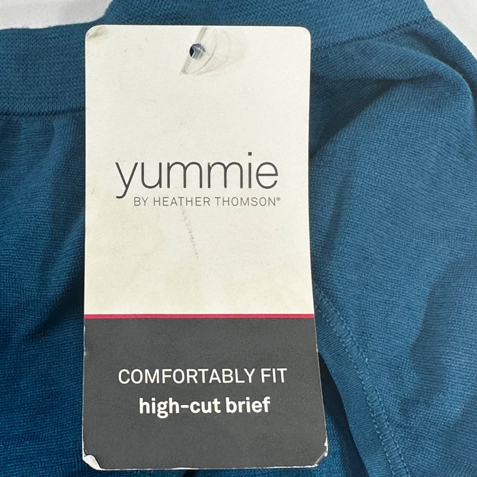 Yummie Women’s One Size Fits Small To XL Panty Brief Hi Cut Outlast Blue New