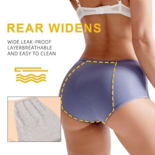 women Menstrual Period Leak Proof Pants Heavy Flow Extra Protection Plus Size
