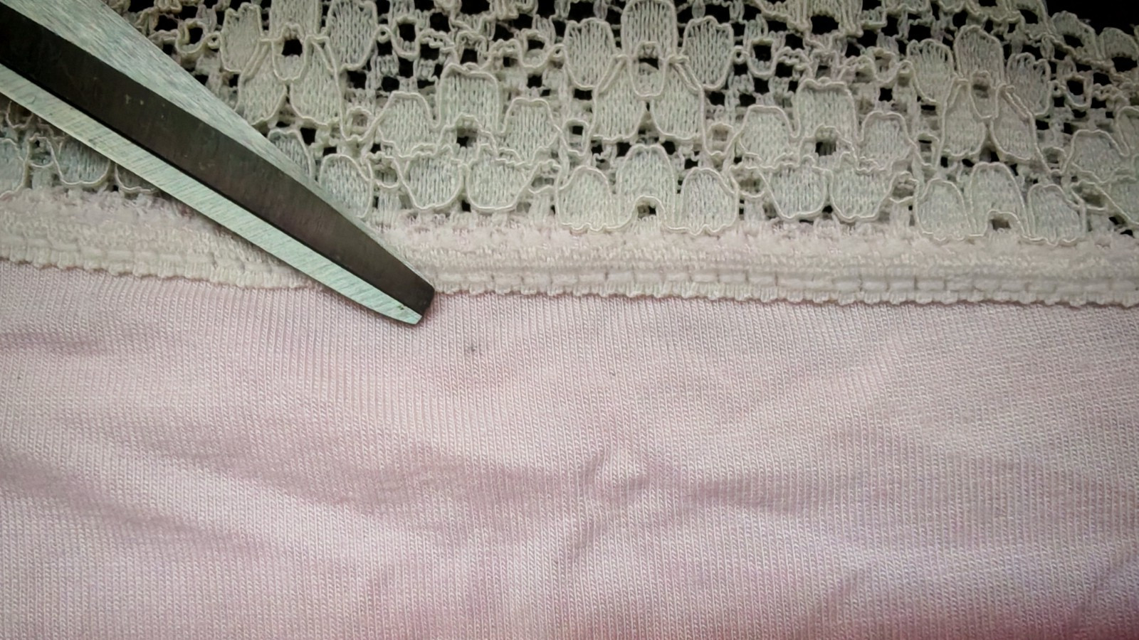 F&F Baby Pink & Ivory Lace Soft Feeling Viscose Knickers Size 14