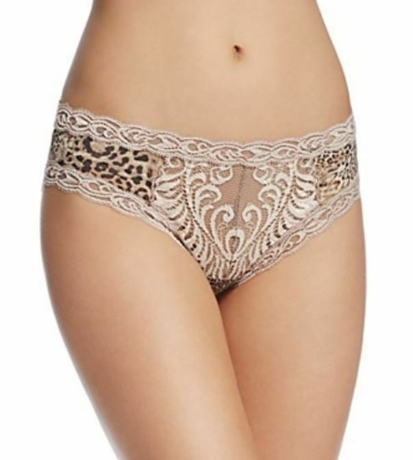 Natori Women’s Feathers Hipster Panty Exotic Dark Grey Print/Khaki Size: Small
