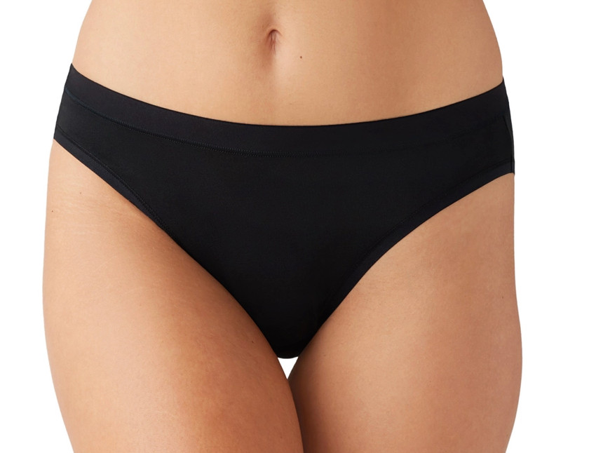 Wacoal XL (Size 8) Understated Cotton Bikini Panty NWOT 870362 Black