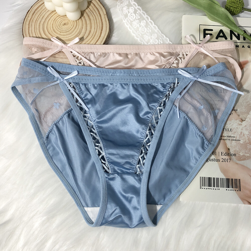 Pack Of 5 Womens Sexy French Satin Panties Briefs Underwear Lot String Bikinis