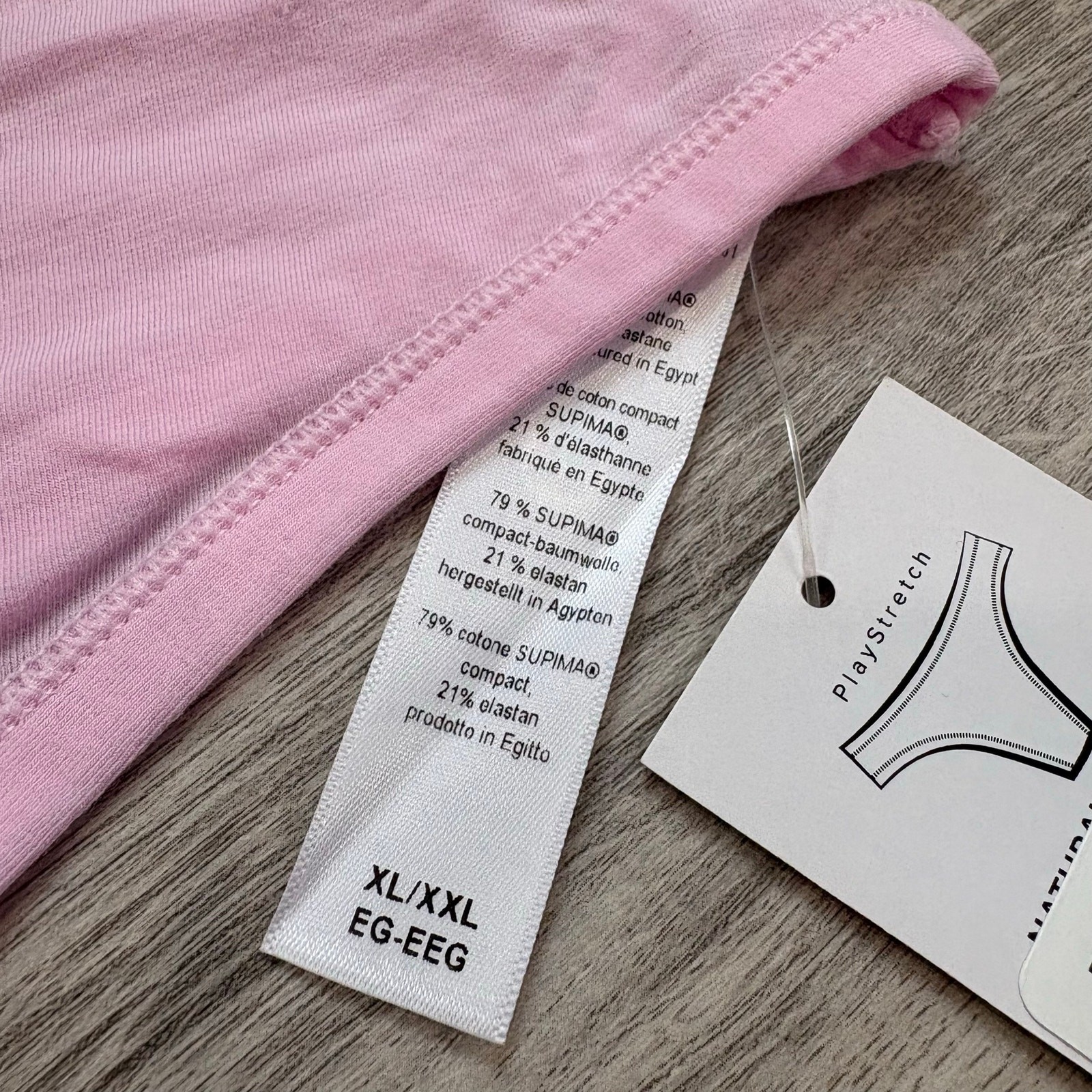New Hanky Panky Playstretch Pink Thong Soft Stretchy Women’s XL/XXL Everyday