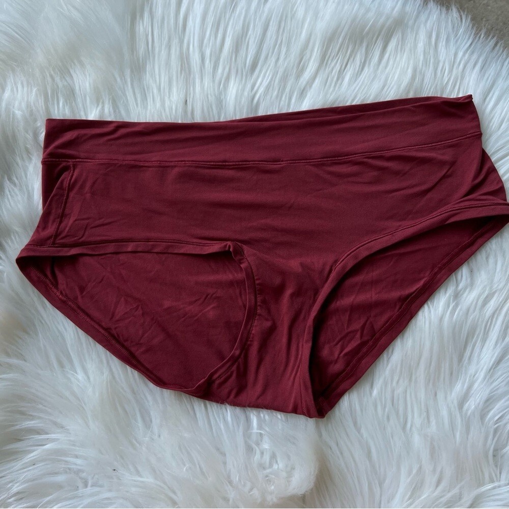 Aerie Brick Red Boybrief Bikini Cut Panties