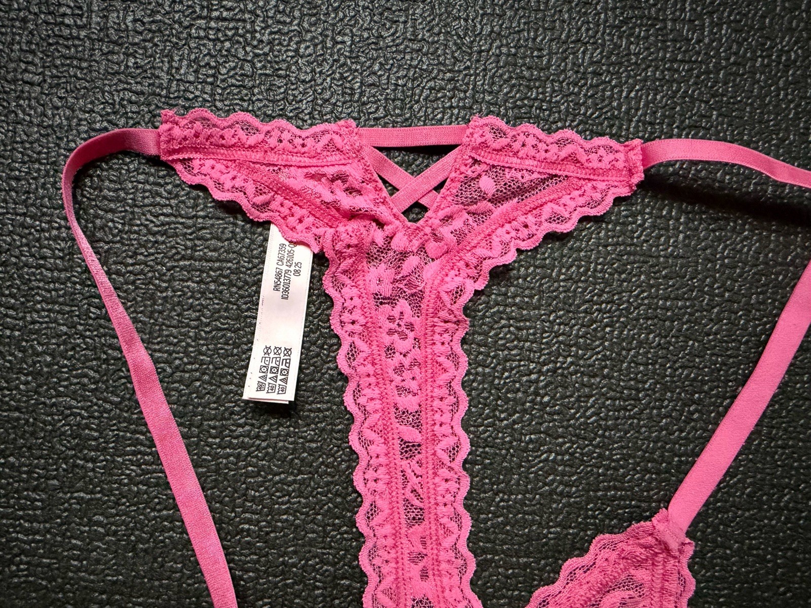 5 Pack Victoria’s Secret sz L Lace Thong String Panties Bundle Lot Set