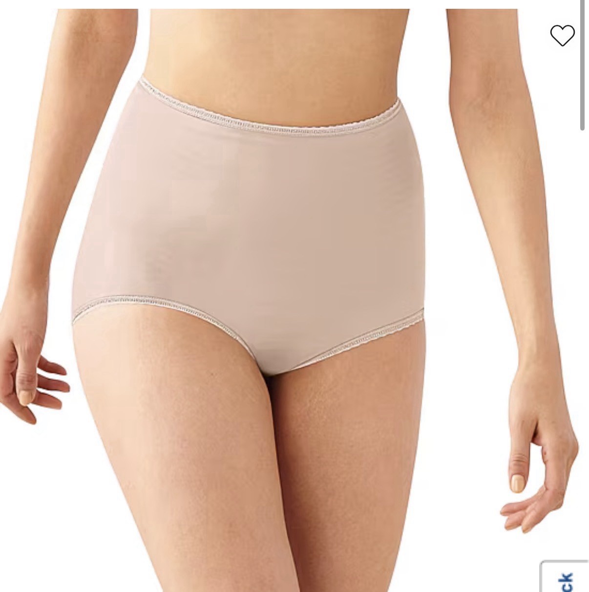 Bali® Skimp Skamp Brief – 2633 One Pair Size 2XL/9 NWT