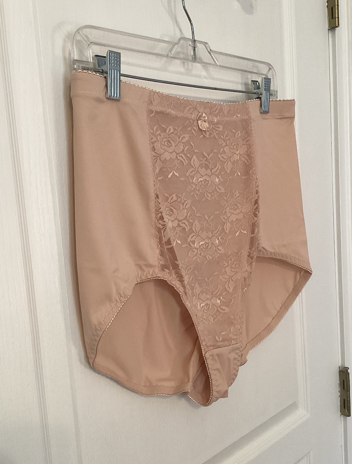 Rhonda Shear Pin-Up Lace Front Brief Panties 2Pack 1X Style3999 Pink&Purple NWT