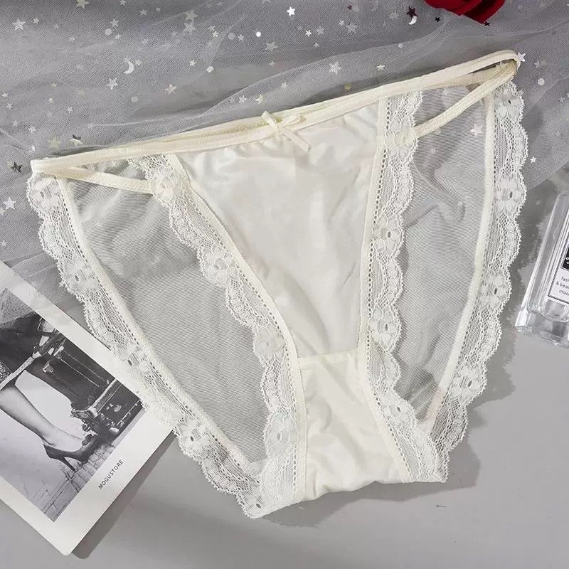5 Pcs Lot Womens Sexy Satin String Bikinis Panties Silky Briefs Underwear M L XL
