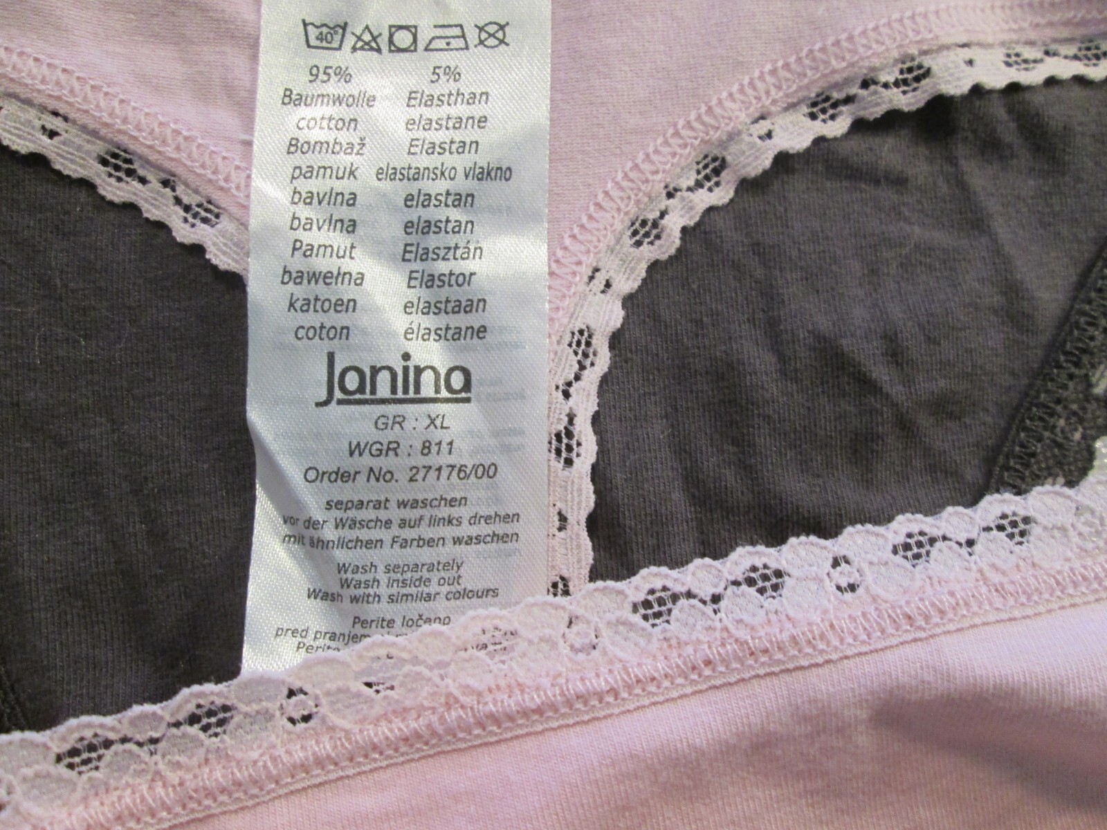 New 4 Ladies Thongs Cotton Panties💚Size XL💚Pink, Gray Dot, Black, Gray💚