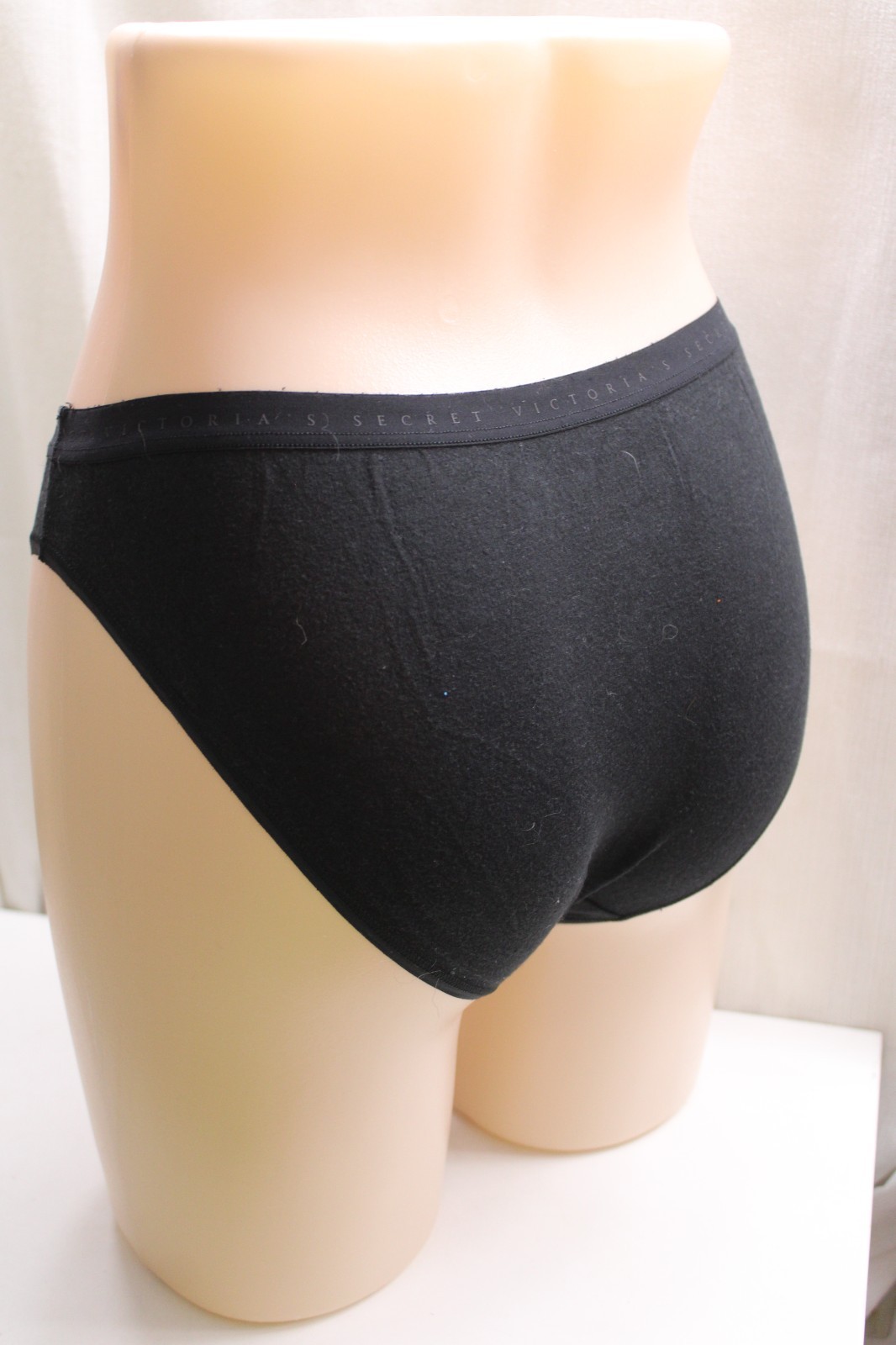 Victoria’s Secret hi-cut brief panties black cotton elastane L