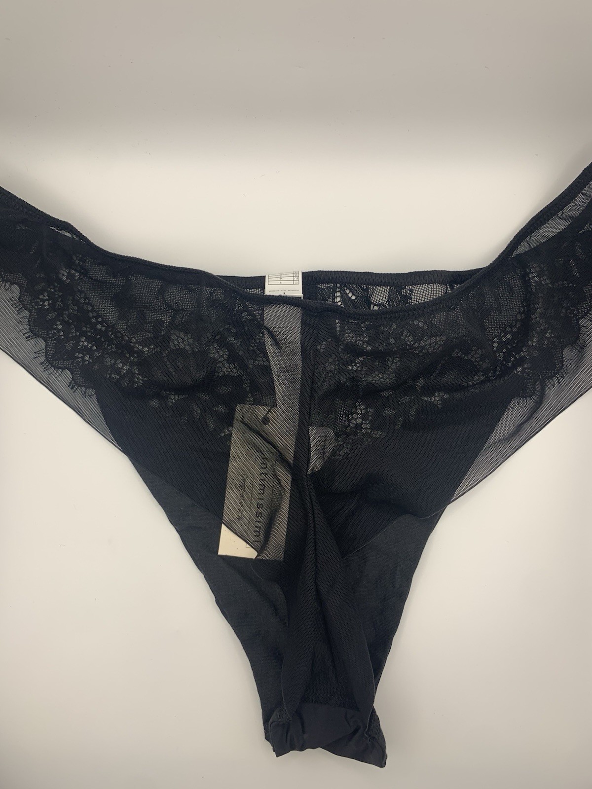 Intimissimi Ladie Knickers Mesh & Lace XL BNWT Freepost Black