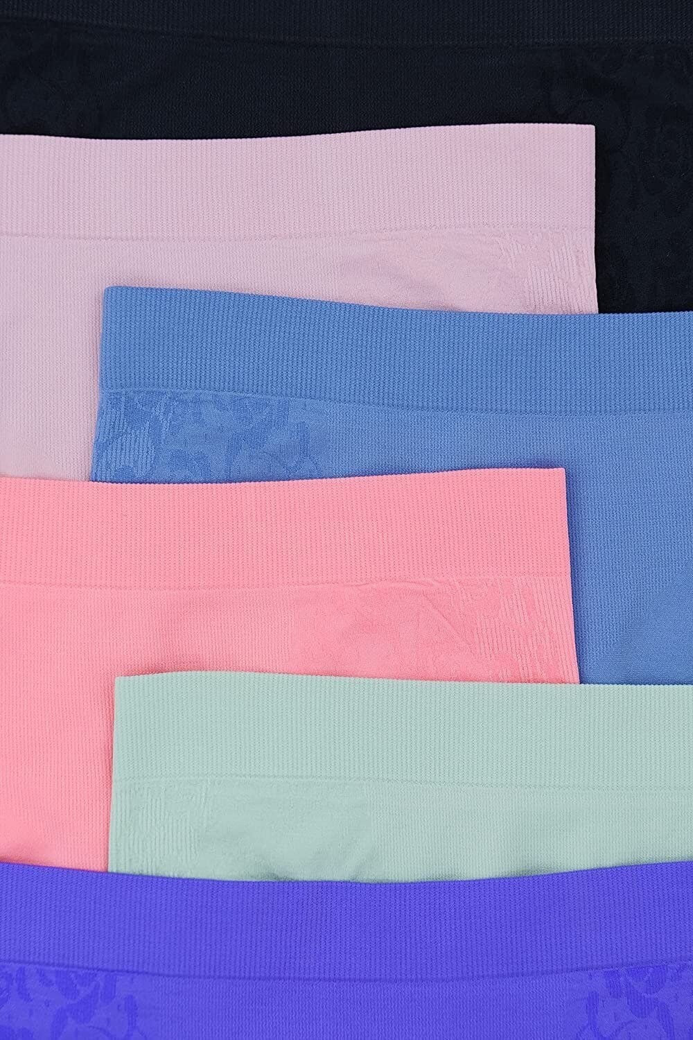 ToBeInStyle Women’s Pack of 6 Control Shaping Cheeky Seamless Boyshort Underwear