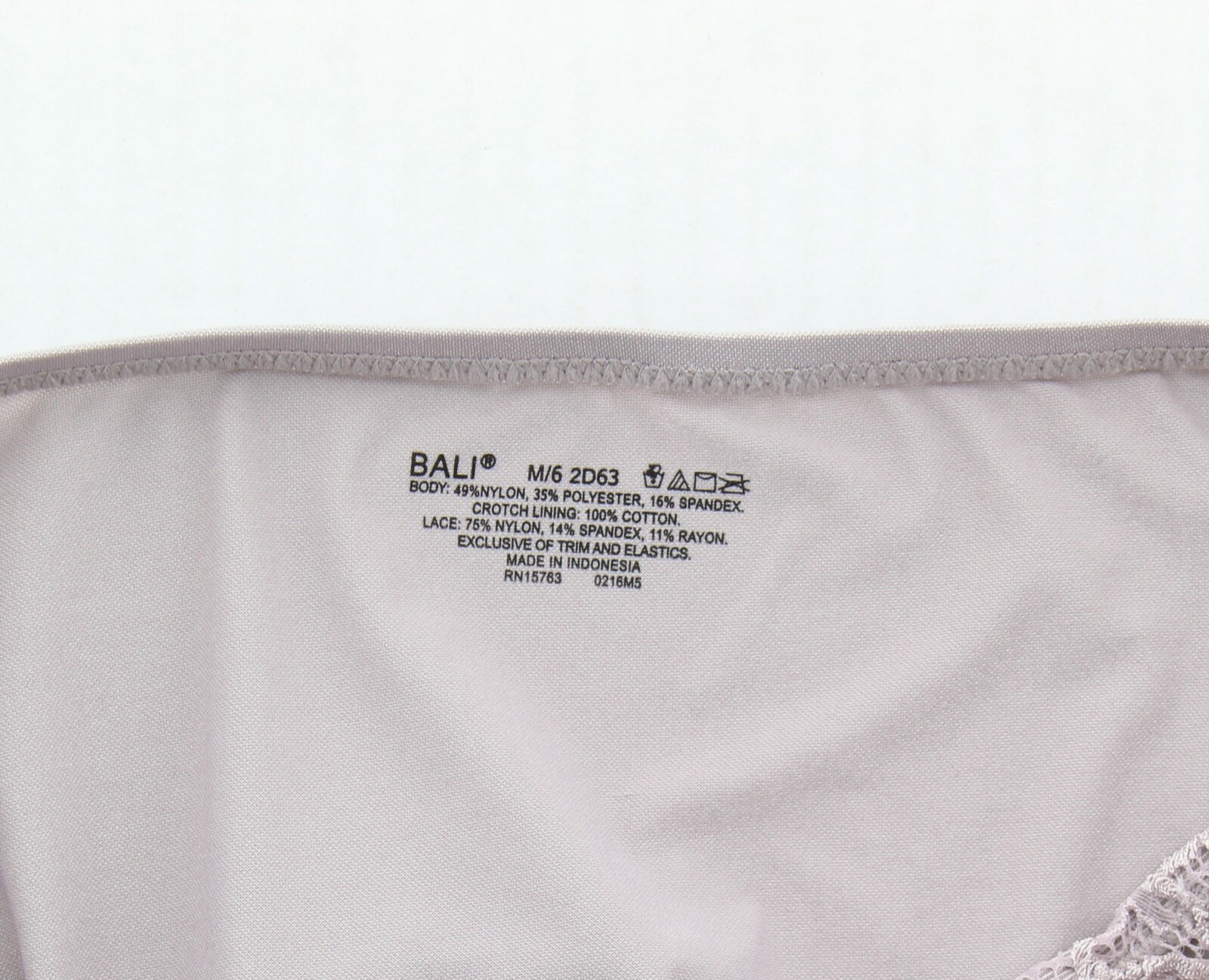 Bali Lace Desire Hipster Panty Full Back Coverage Underwear Panties, 2D63