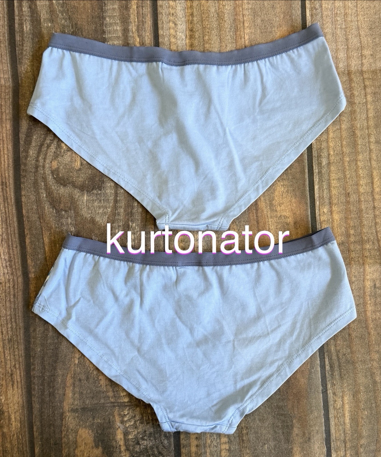 2x Disney Frozen Elsa & Anna Light Blue Hipster Panty NEW Cotton/Spandex Size M