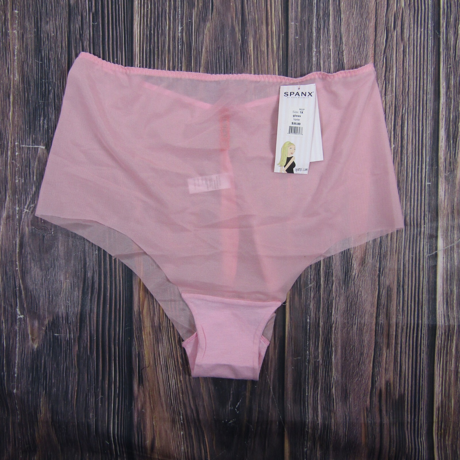 Spanx NEW NWT Womens Plus 1X Pink Gloss Hipster Panties Shaping 902P