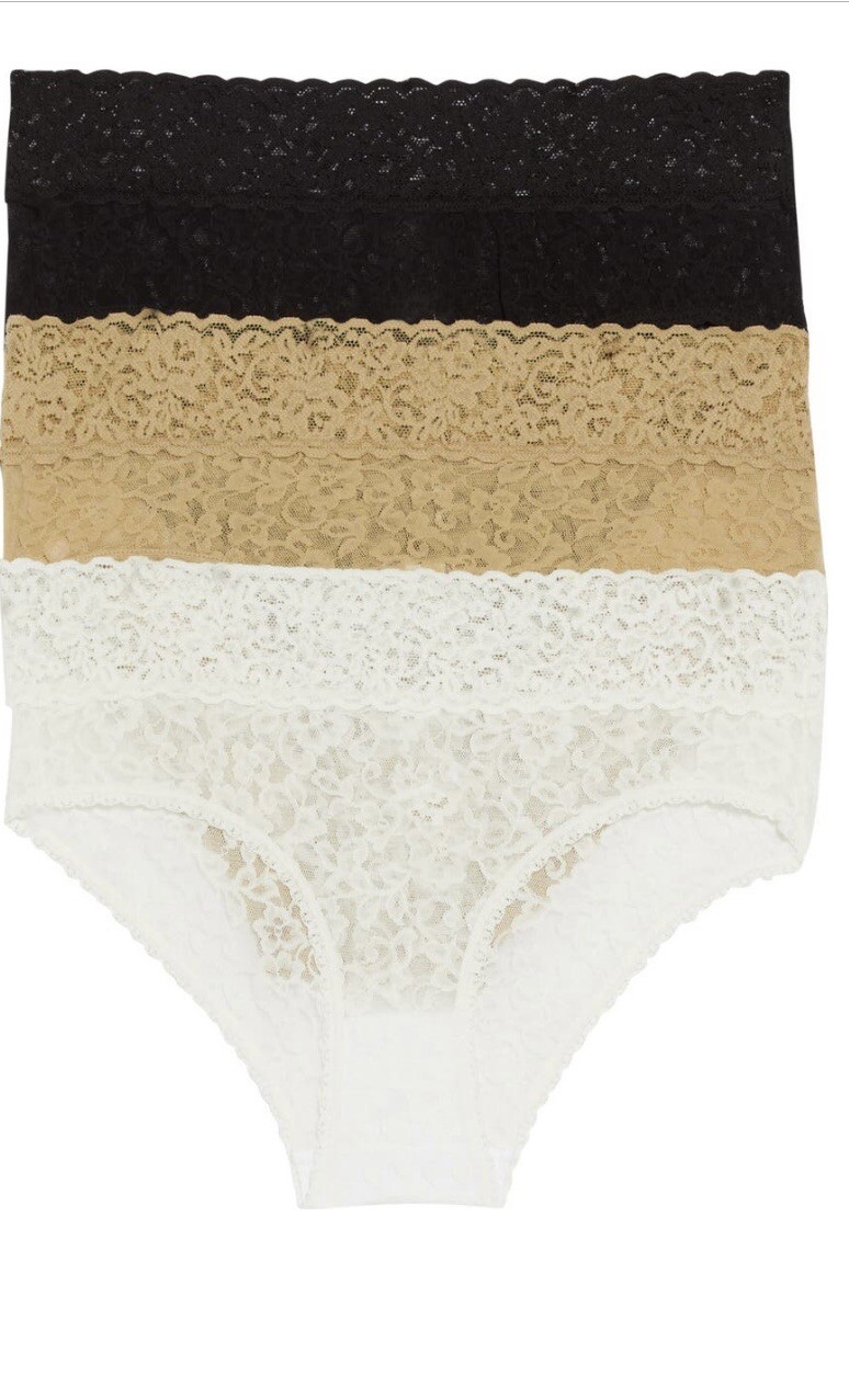 NEW Nordstrom Legit Lace Hipster Briefs Panties Underwear Size S Set of 3