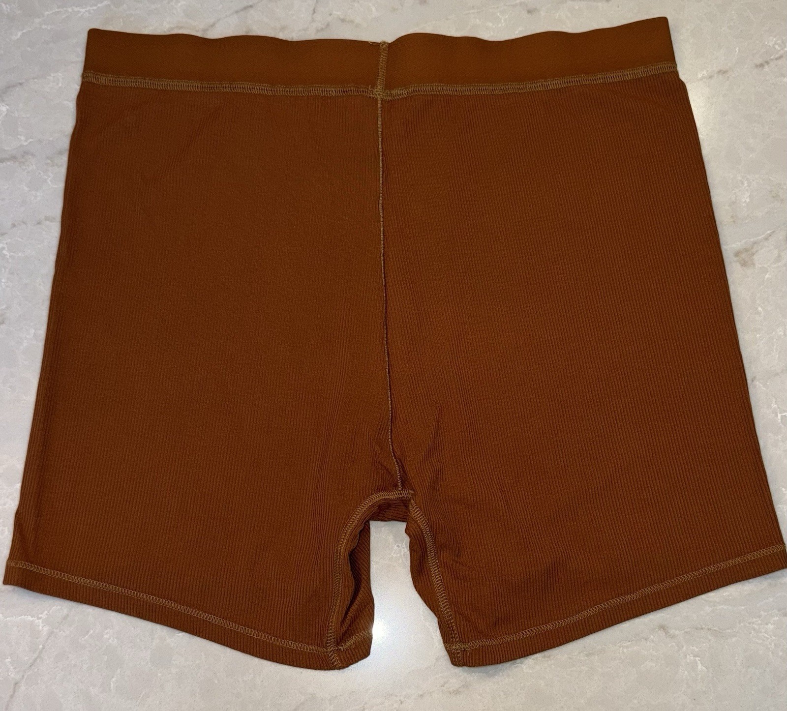 SKIMS ~ RIBBED BOXER SHORTS ~ 2X ~ COPPER ~ SLEEP Loungewear ~ NEW W/Tags