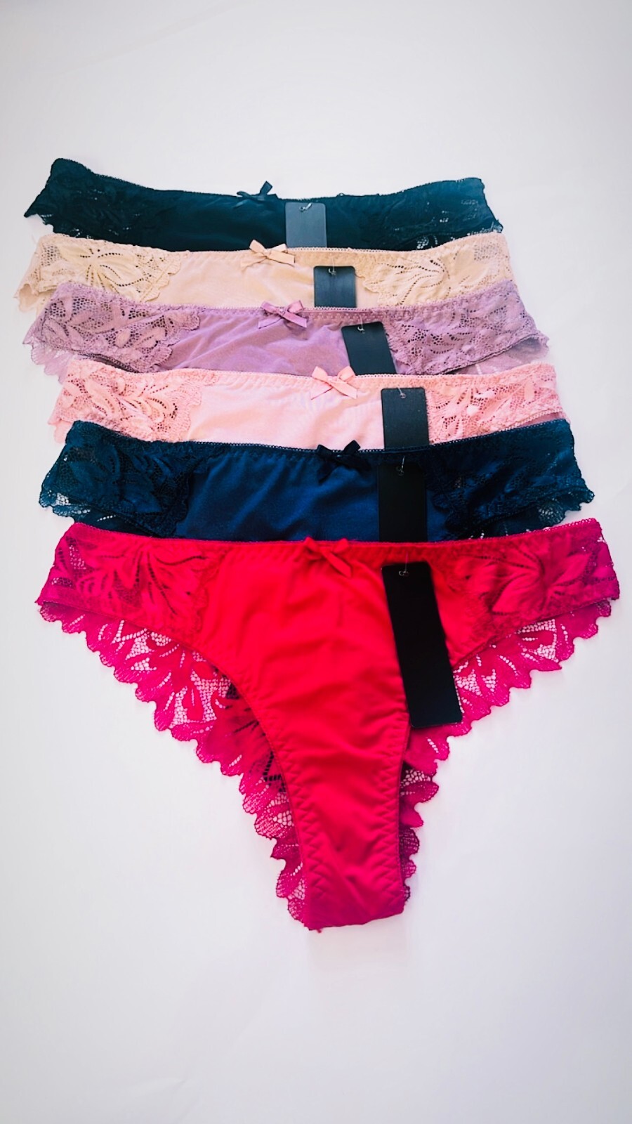 Women’s Briefs Lot 3,6 or 12 Bikini Side Lace Panties Undies Satin Silky Cool 39