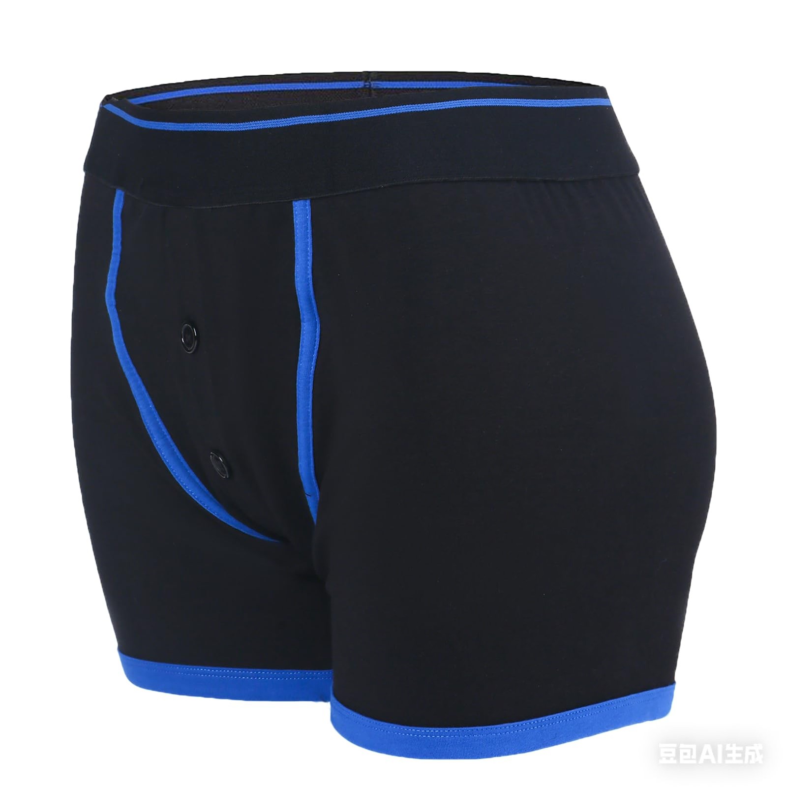 Strap Panties Strapless Underwear Briefs for Women Men Black