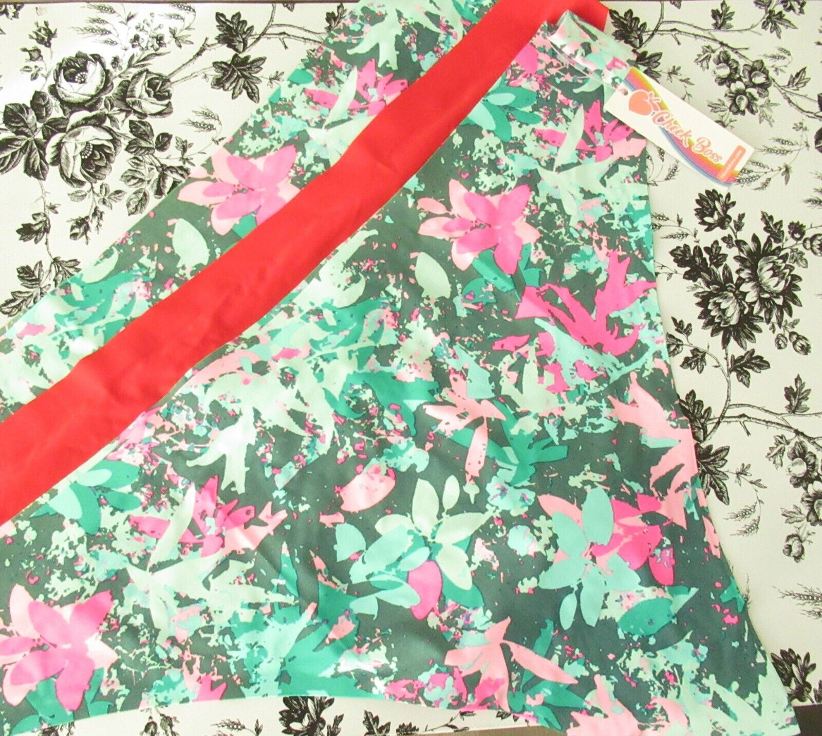 New 3 Pairs Cheek Boss Panties 4XL Green Floral Red Thong String Plus Size