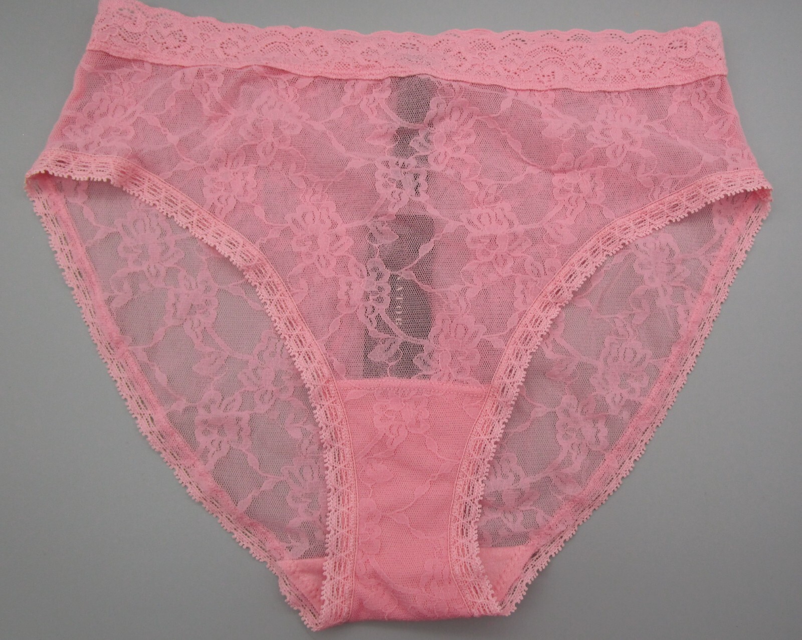 NATORI~ONE SIZE (S-XL)~776303~Rosette Pink BLISS ALLURE Lace Girl Brief