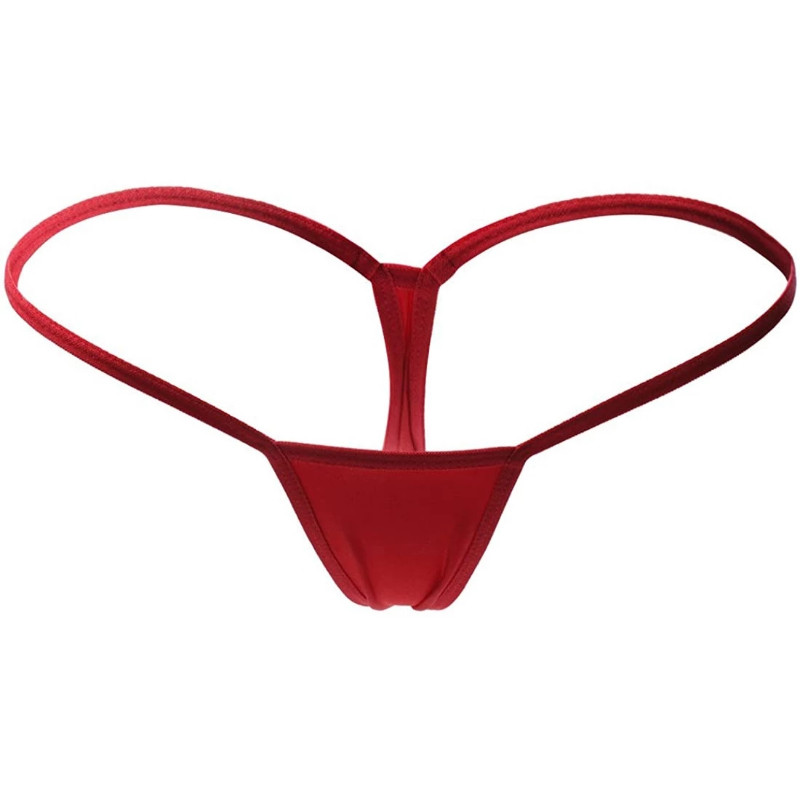 Thong Panties G String Solid Color Low Rise Lightweight Stretch Fit Panty