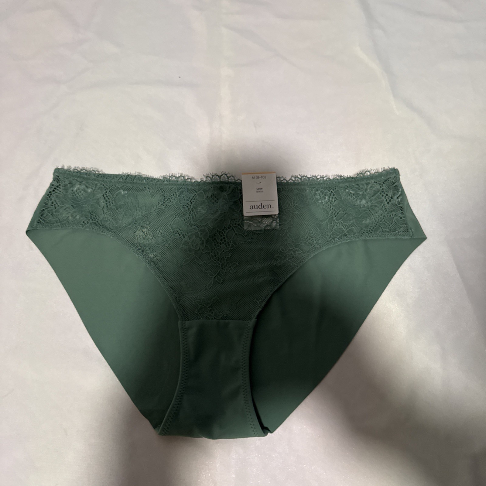 Women’s Lace Bikini Underwear Auden Moss Flash Nylon Spandex Blend Size M…360