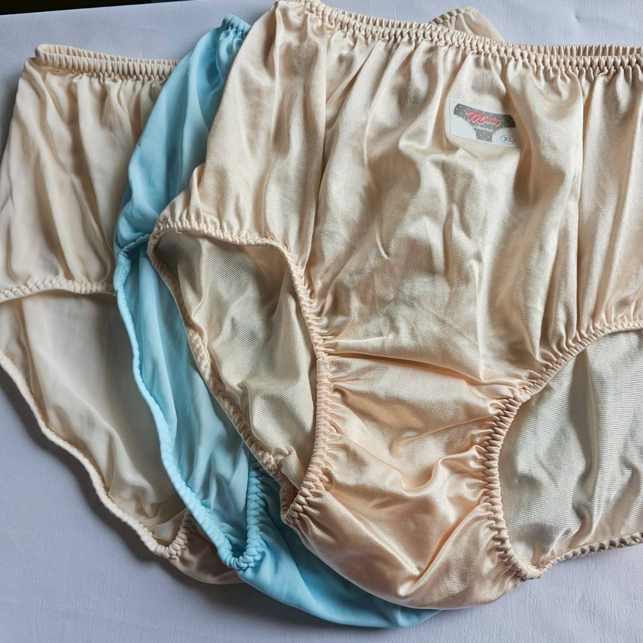 6 Granny Panties Underwear Nylon Woman Man Soft Silk Briefs High Waist 36″-42″XL