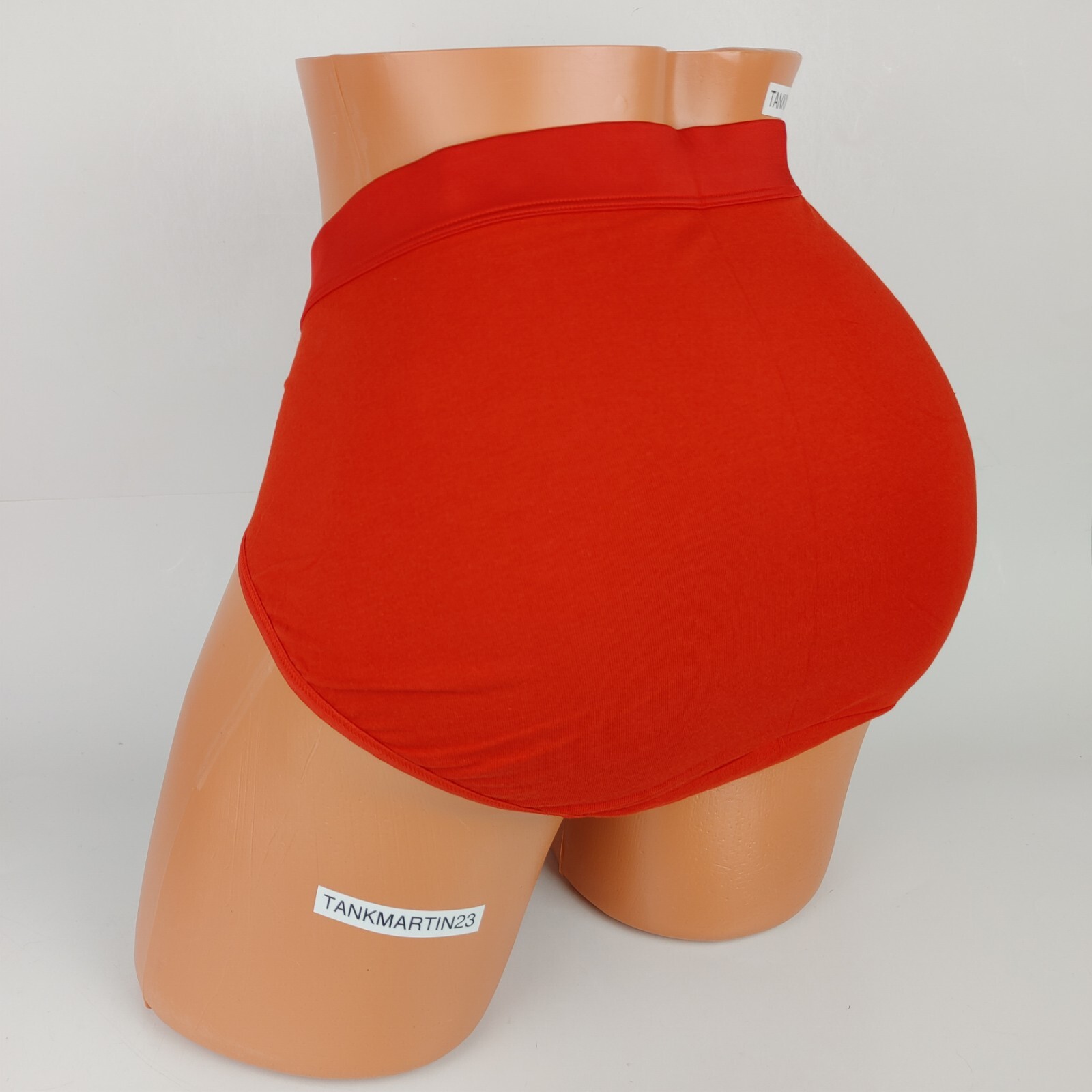 LANE BRYANT CACIQUE PLUS 18/20 COTTON HIPSTERS PANTY BRIGHT RED W/ LACE ACCENTS