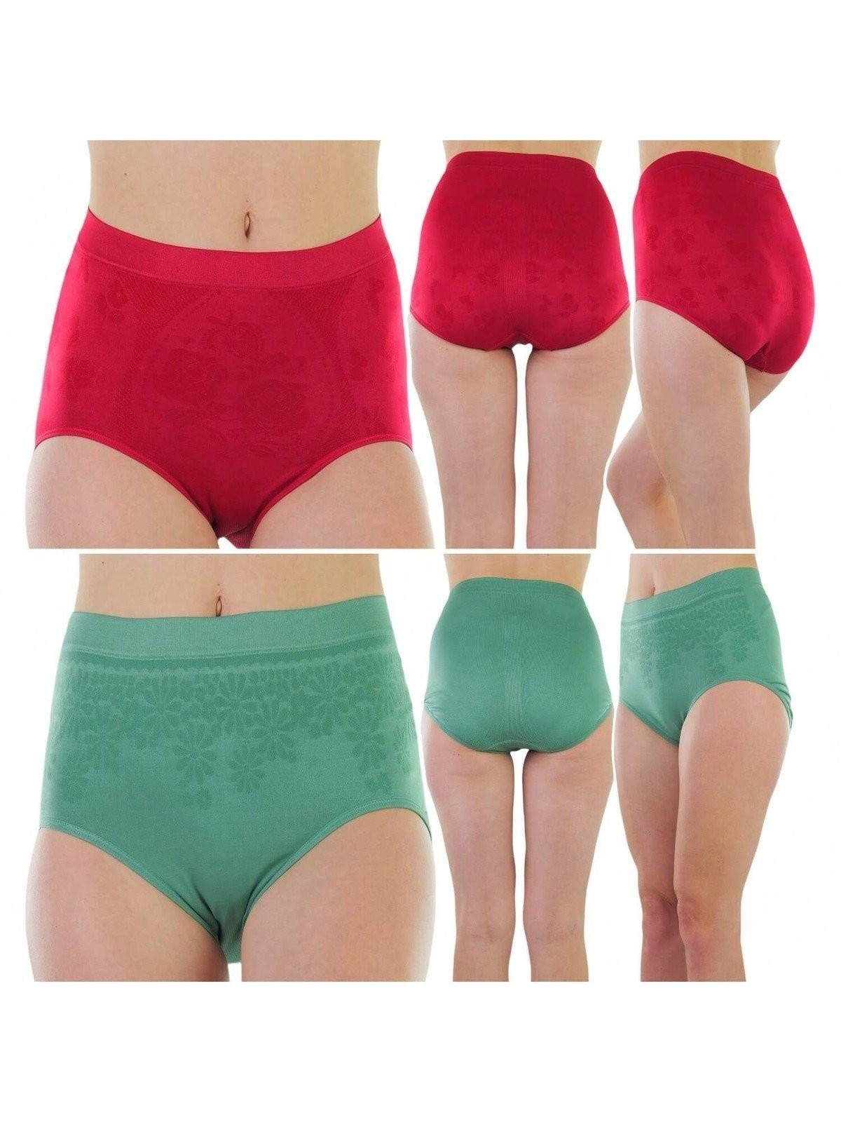 ToBeInStyle Women’s Multi-Pack Of Randomly Assorted Seamless Briefs