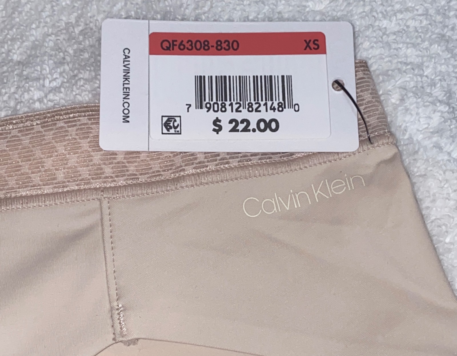 CALVIN KLEIN Seductive Comfort Light Beech Nude Bikini Panty Womens XS 4 XL 8