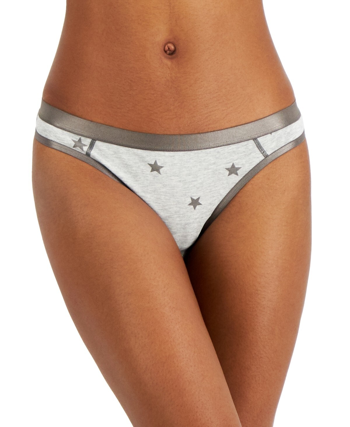 JENNI Women’s Thong Graphic Print Stars Grey PICK SIZE