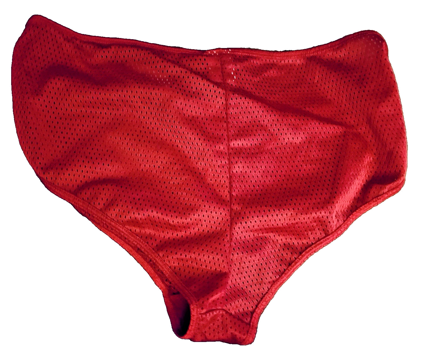 Y2K Rampage Sports Jersey Mesh Bikini Panties Underwear Size L Red